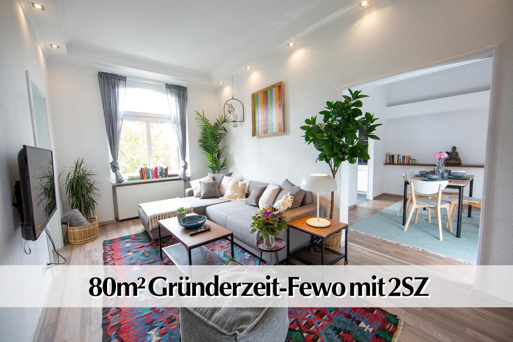 80M2 3R Wohnung Mit Privatem Parkplatz, Kingsize Betten, Smart-Tv, Etc 에르푸르트 외부 사진