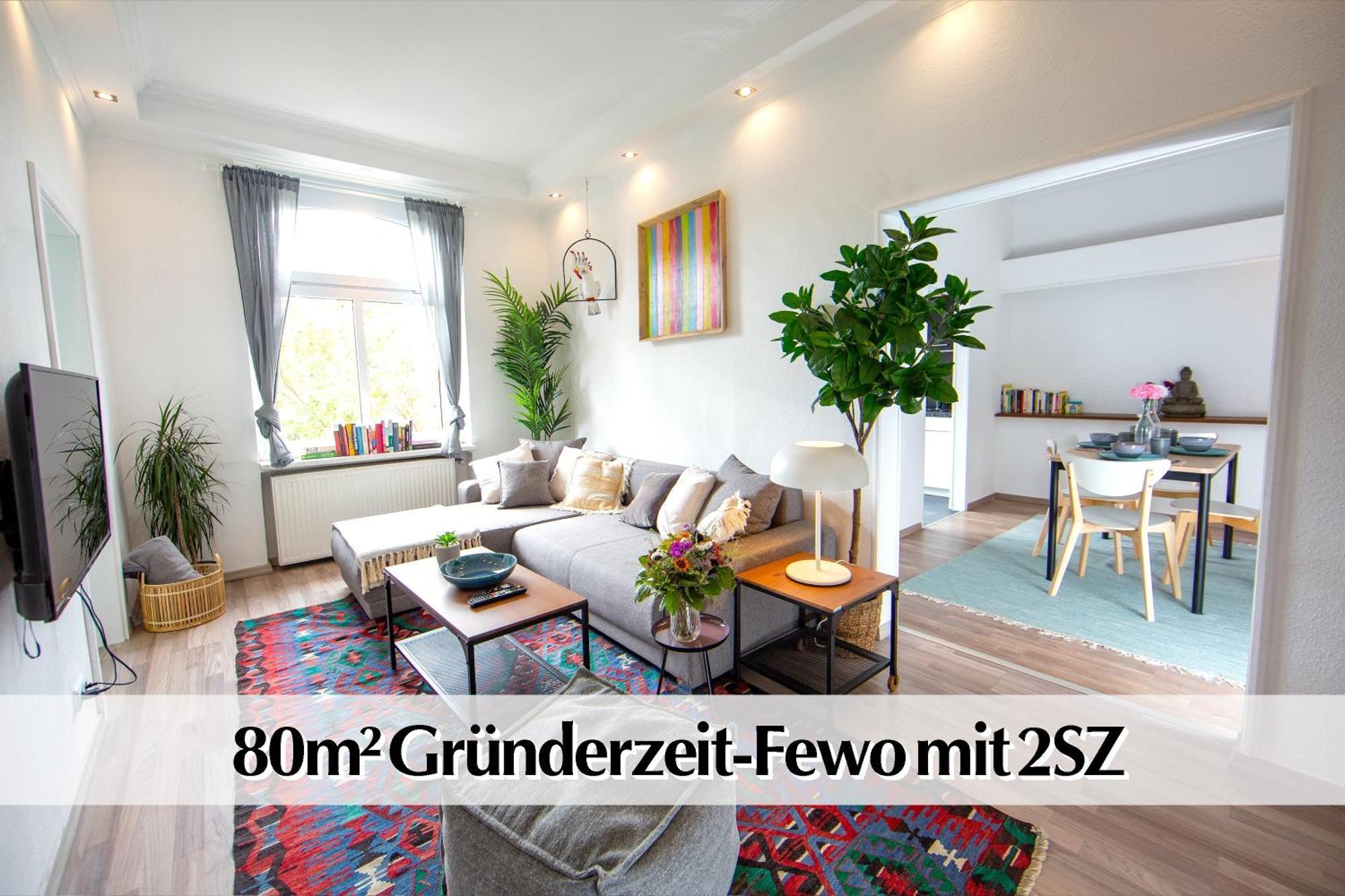 80M2 3R Wohnung Mit Privatem Parkplatz, Kingsize Betten, Smart-Tv, Etc 에르푸르트 외부 사진